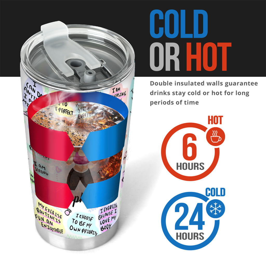 My Daily Workout Affirmations - Personalized Fitness Tumbler