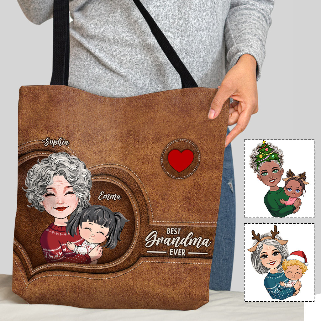 Best Grandma Ever - Personalized Grandma Tote Bag