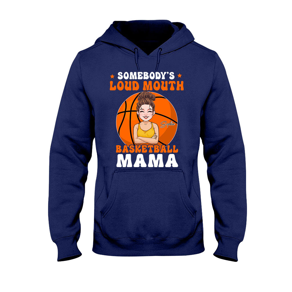 Loud Mouth Basketball Mama - Personalized Basketball T-shirt And Hoodie