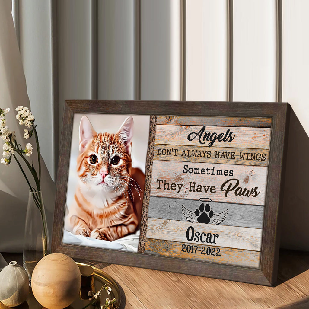 Les anges n'ont pas toujours d'ailes - Toile et affiche personnalisées pour chiens