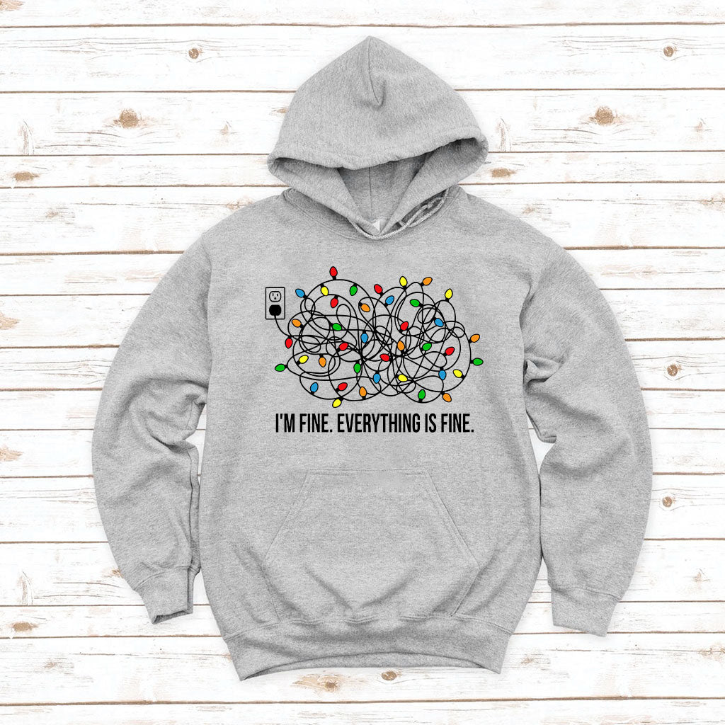 I'm Fine - Christmas T-shirt And Hoodie