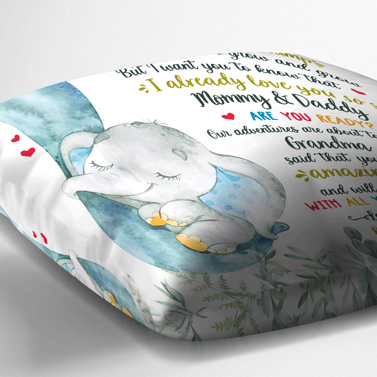 Love From Baby Bump - Personalized Mother Throw Pillow