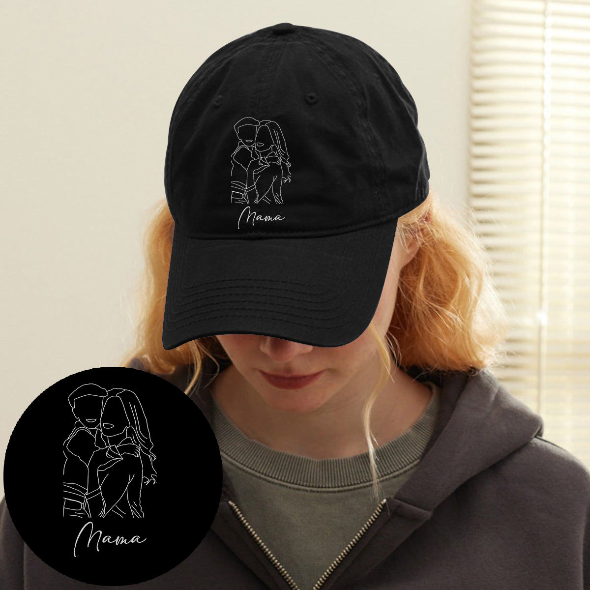 Custom Photo - Personalized Mother Embroidered Classic Cap