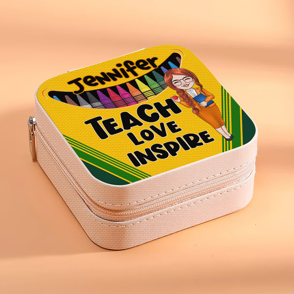 Teach Love Inspire - Personalized Teacher Jewelry Box