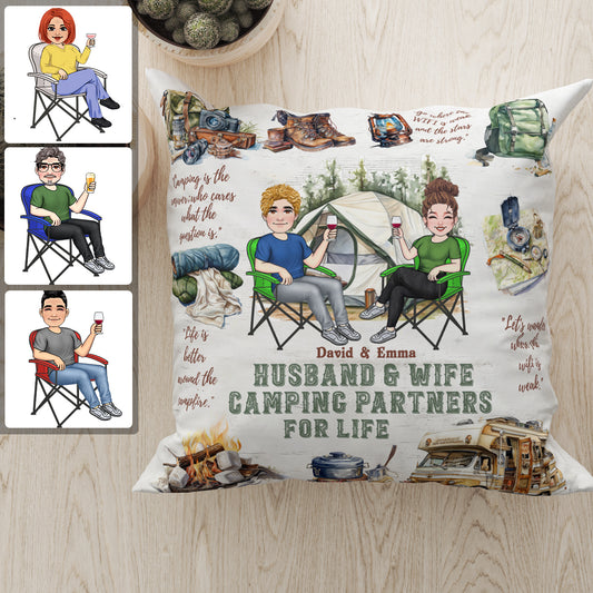 Camping Life - Personalized Camping Throw Pillow