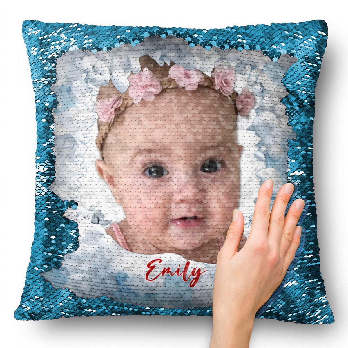 My Kids - Personalized Kid Sequin Pillow Cover