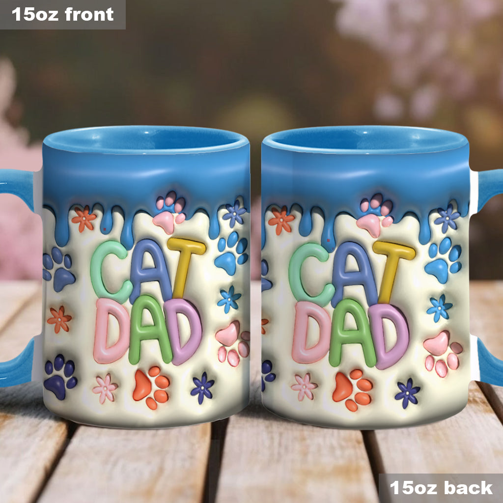 Dog Mom Cat Mom Dog Dad Cat Dad - Personalized Dog Accent Mug