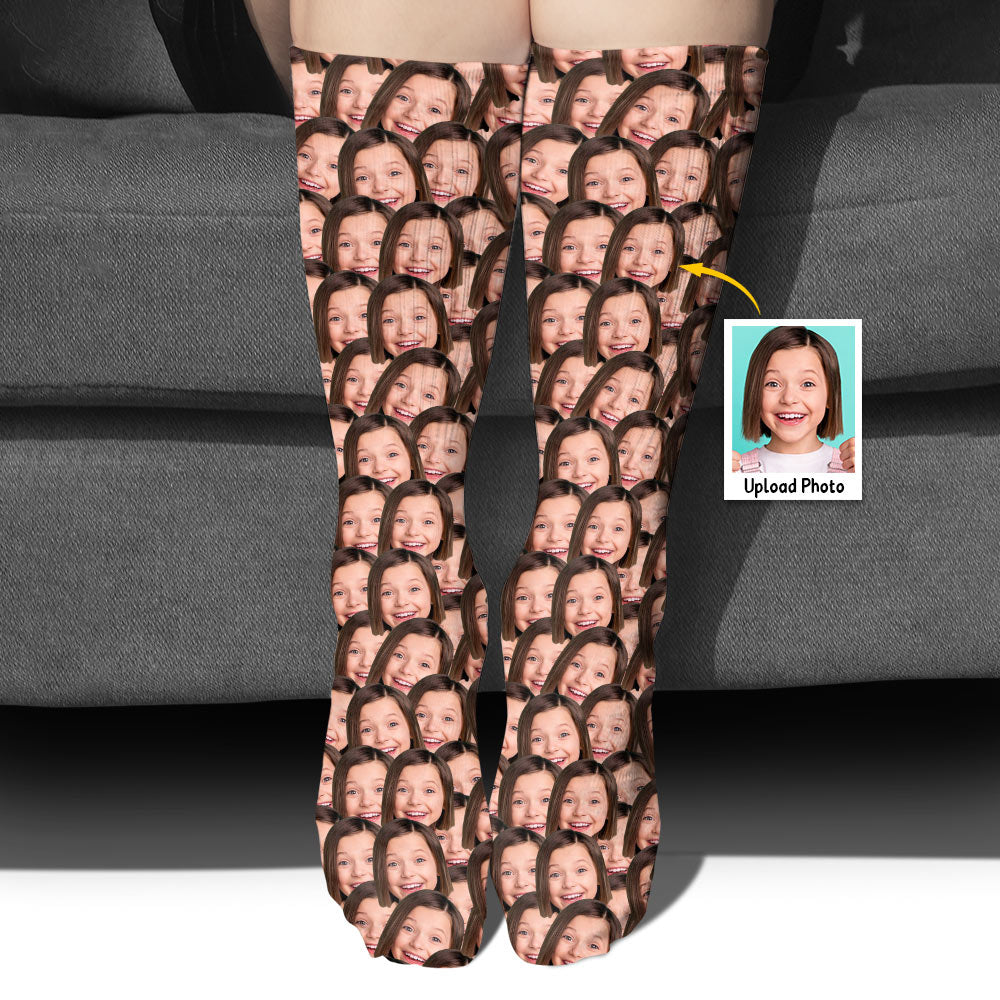 Individuell bedruckte Socken für Töchter