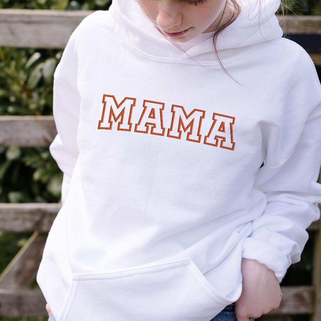 Custom Name - Personalized Mother Embroidered Hoodie
