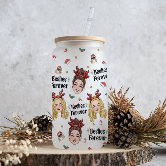Bestie Forever - Gift for friend - Personalized Can Glass
