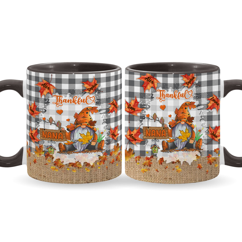 Thankful Grandma - Personalized Grandma Accent Mug