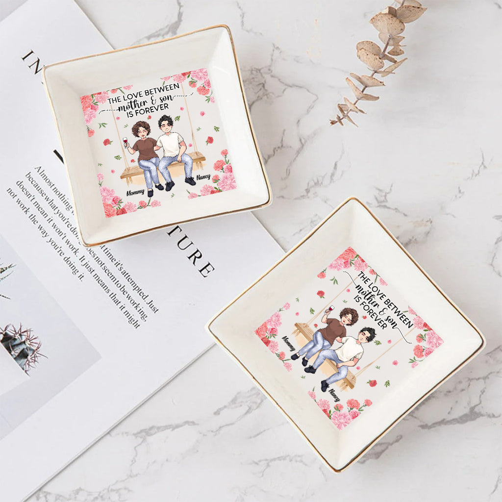 Mother And Daughter - Gift for mom, daughter, son - Personalized Jewelry Dish