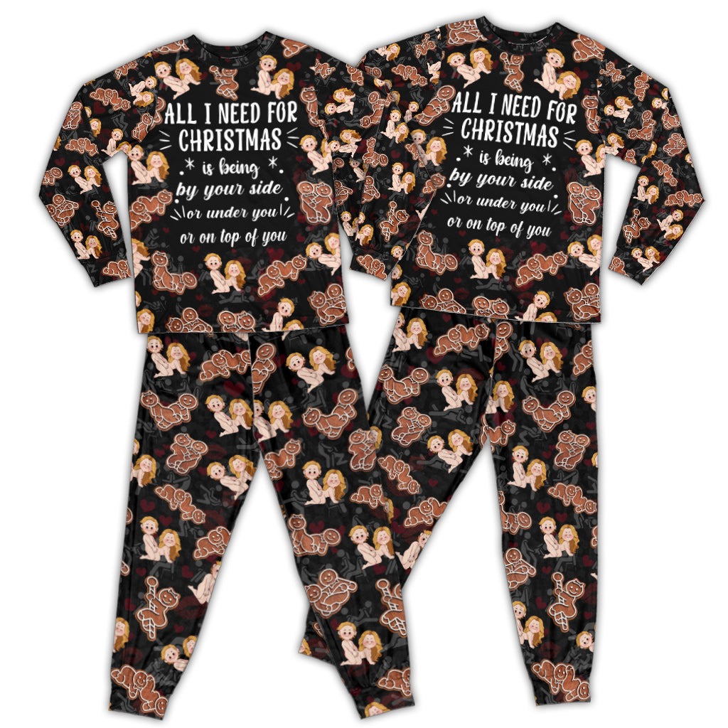 All I Need For Christmas Is You - Personalized Couple Pajamas Set
