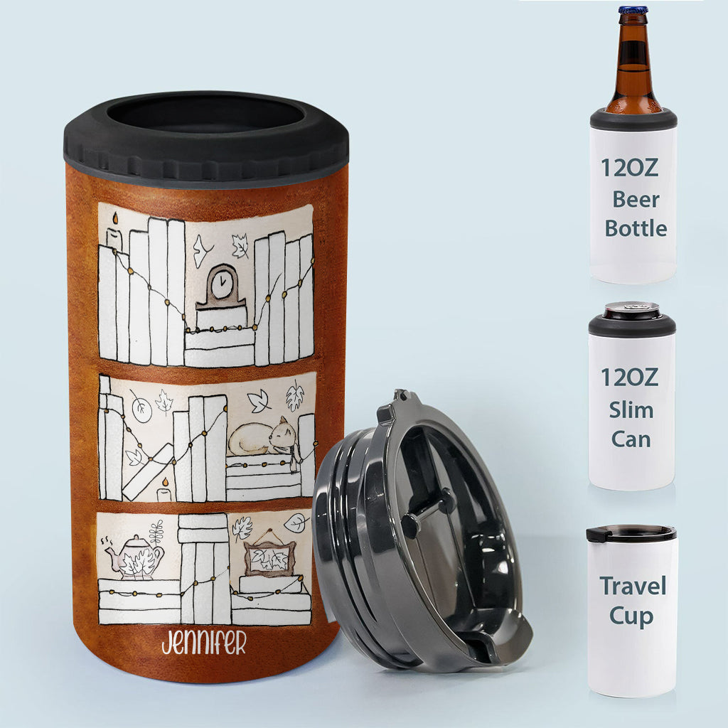 Four Seasons Reading Tracker - Personalized Book Can Cooler