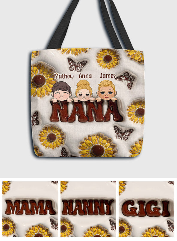 Best Grandma/Nana/Mimi Ever - Gift for grandma - Personalized Tote Bag