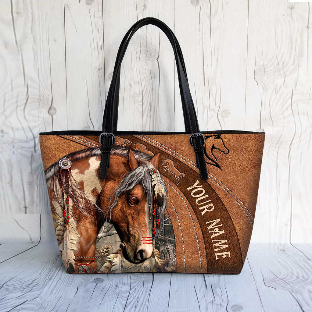 Love Horses - Personalized Horse Leather Bag