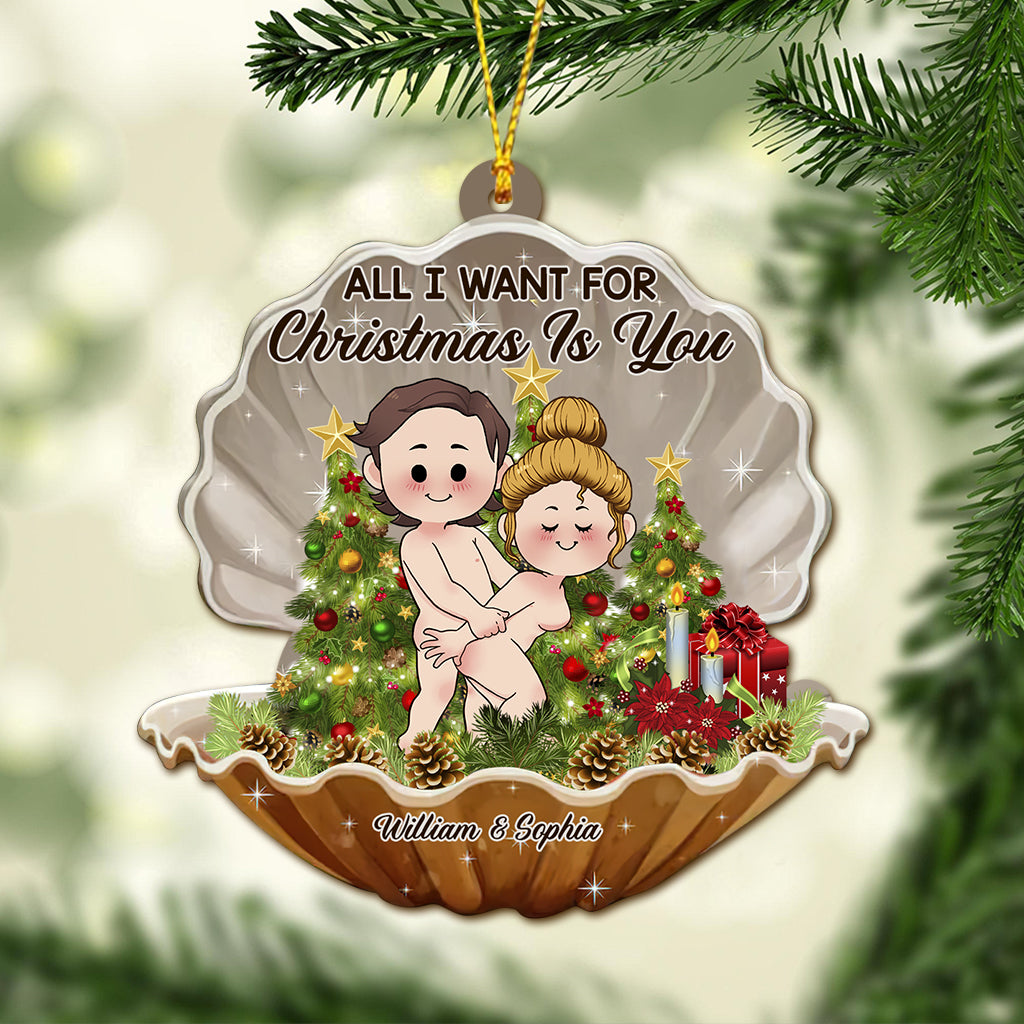 All I Want For Christmas Is You - Personalized Couple Ornament