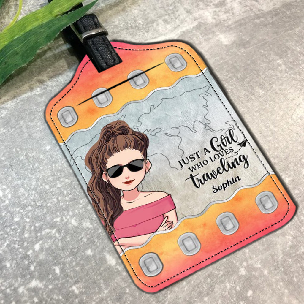 It's Time For New Adventure - Travelling gift for mom, daughter, granddaughter, wife, girlfriend, friend - Personalized Leather Luggage Tag