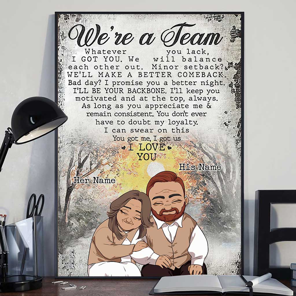 Husband And Wife We Are A Team - Personalized Couple Couple Poster