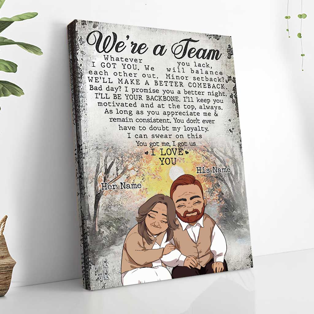 Husband And Wife We Are A Team - Personalized Couple Couple Poster
