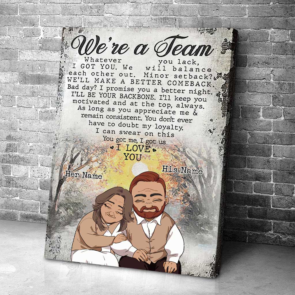 Husband And Wife We Are A Team - Personalized Couple Couple Poster