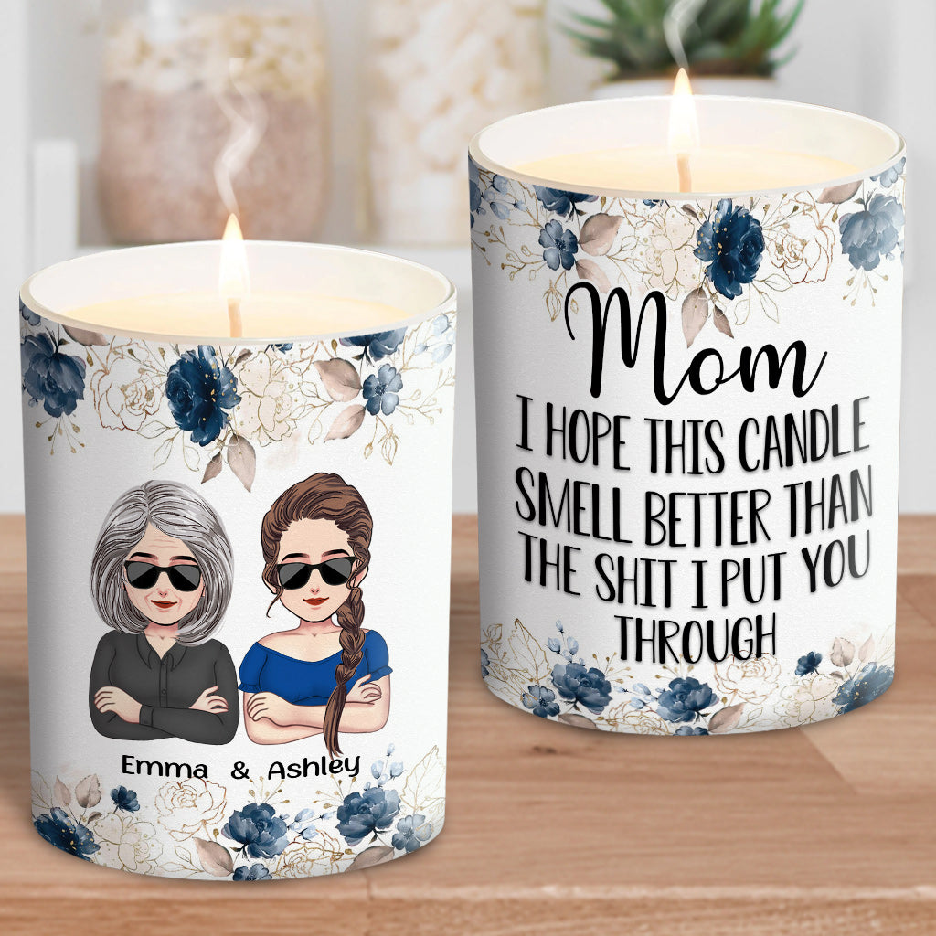 I Hope This Candle Smell Better - Personalized Mother's Day Mother Candle With Wooden Lid