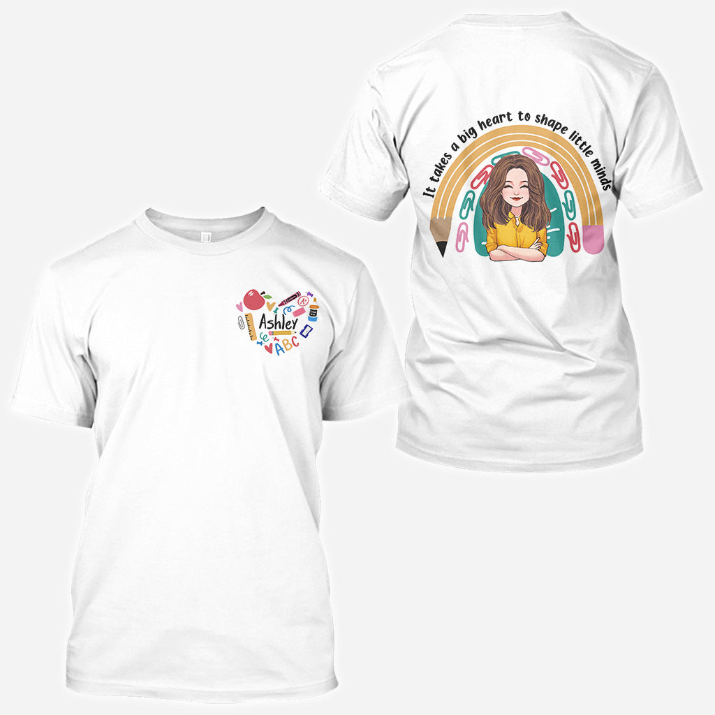 Teacher Heart - Personalized Teacher All Over T-shirt and Hoodie