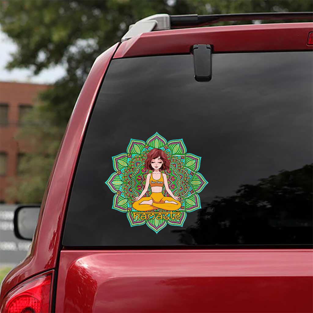 Namaste - Personalized Yoga Decal Die Cut