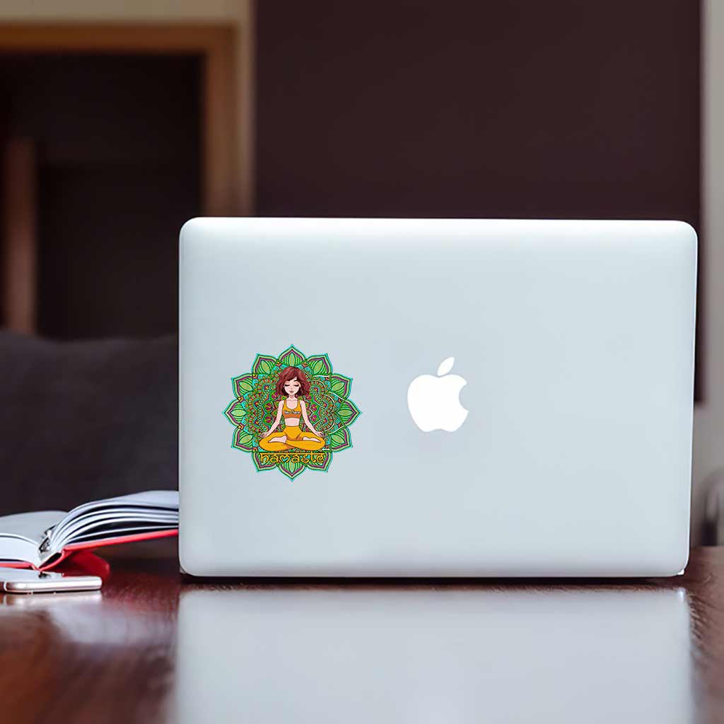 Namaste - Personalized Yoga Decal Die Cut