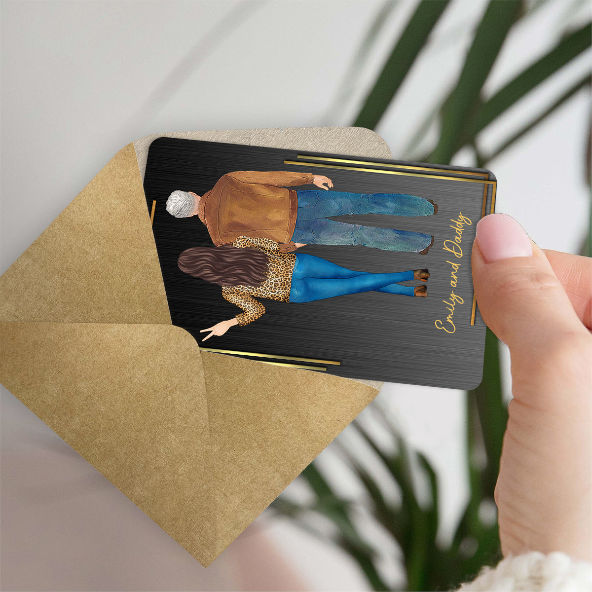 Love You Forever - Personalized Father Wallet Insert Card