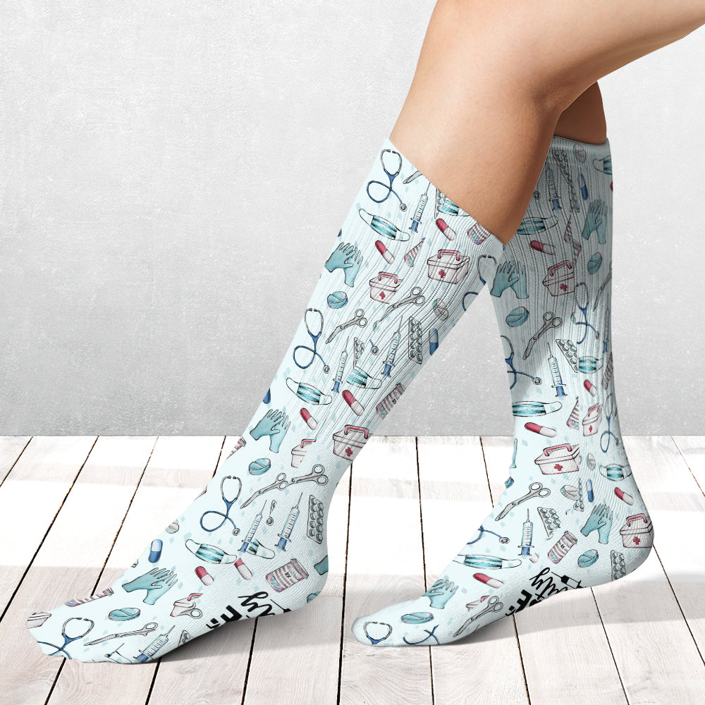 Krankenschwester-Socken (außer Dienst)