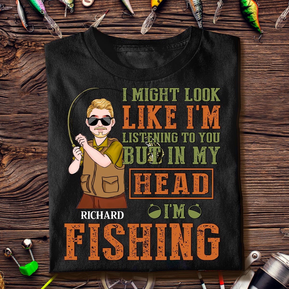 I Might Look Like - Personalized Fishing T-shirt and Hoodie