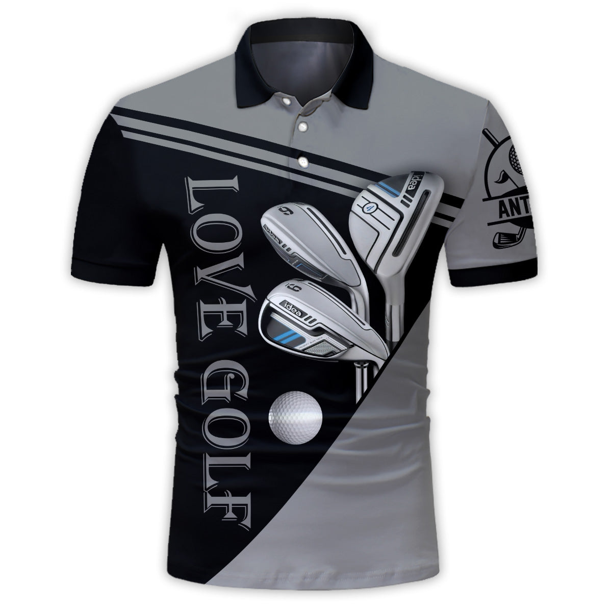 J'adore le golf - Polo de golf personnalisé