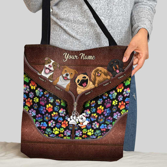 Home Is Where My Dog Is - Personalized Tote Bag