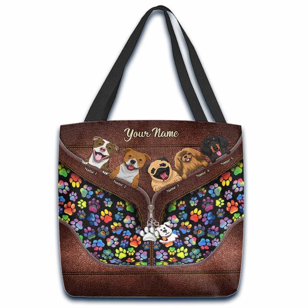 Home Is Where My Dog Is - Personalized Tote Bag