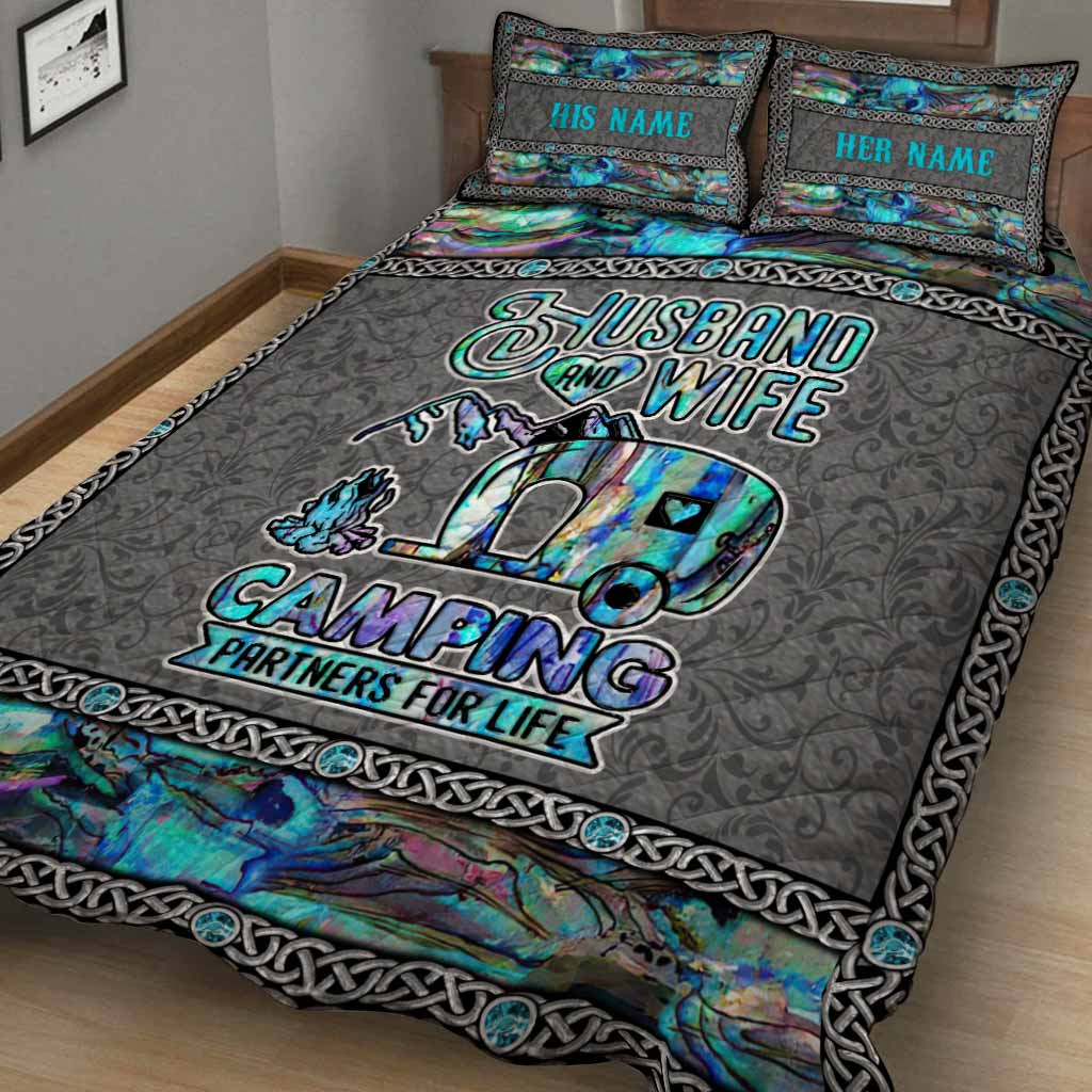 Camping Partner For Life - Personalized Quilt Set