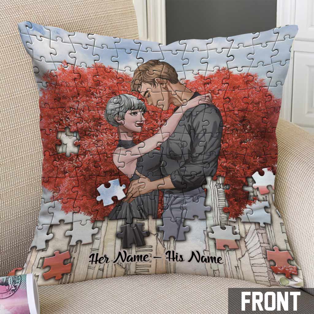 You're My Missing Puzzle - Personalized Couple Throw Pillow