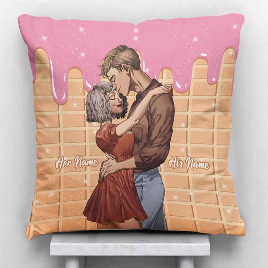 Some People Are Worth Melting For - Personalized Couple Throw Pillow