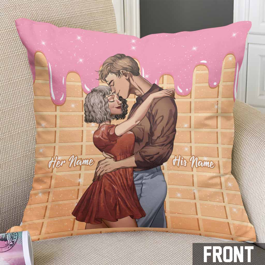 Some People Are Worth Melting For - Personalized Couple Throw Pillow