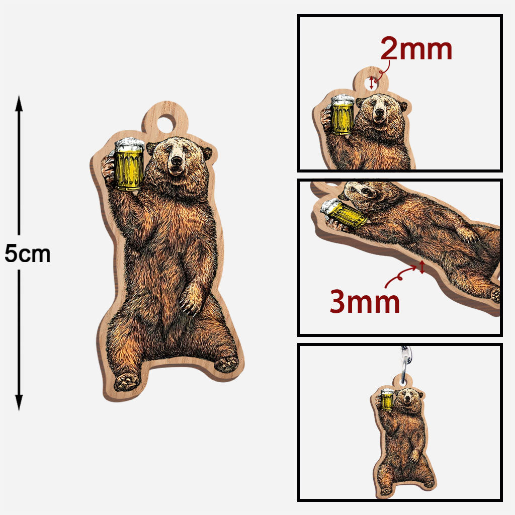 Dad Figure - Father Keychain (Printed On Both Sides)