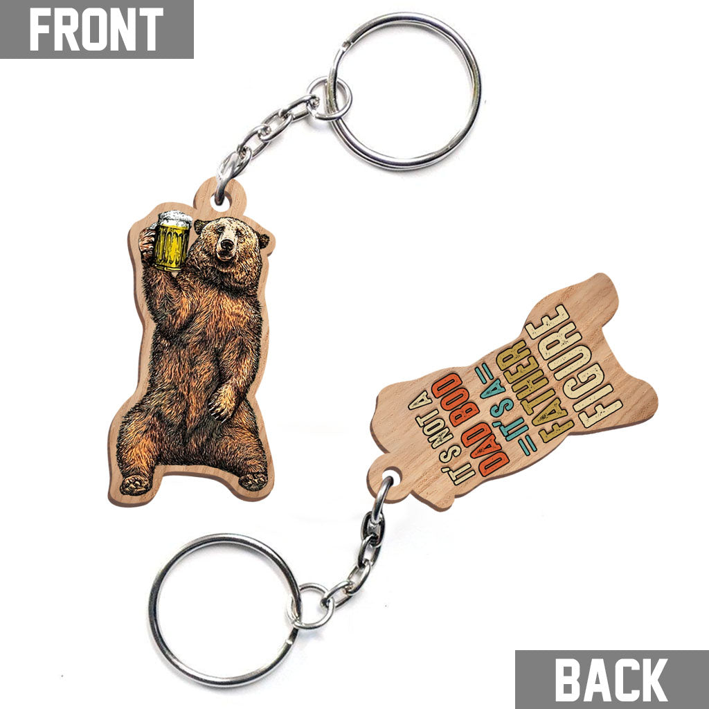 Dad Figure - Father Keychain (Printed On Both Sides)