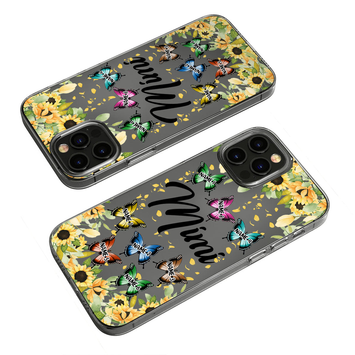 We Love You - Personalized Grandma Clear Phone Case