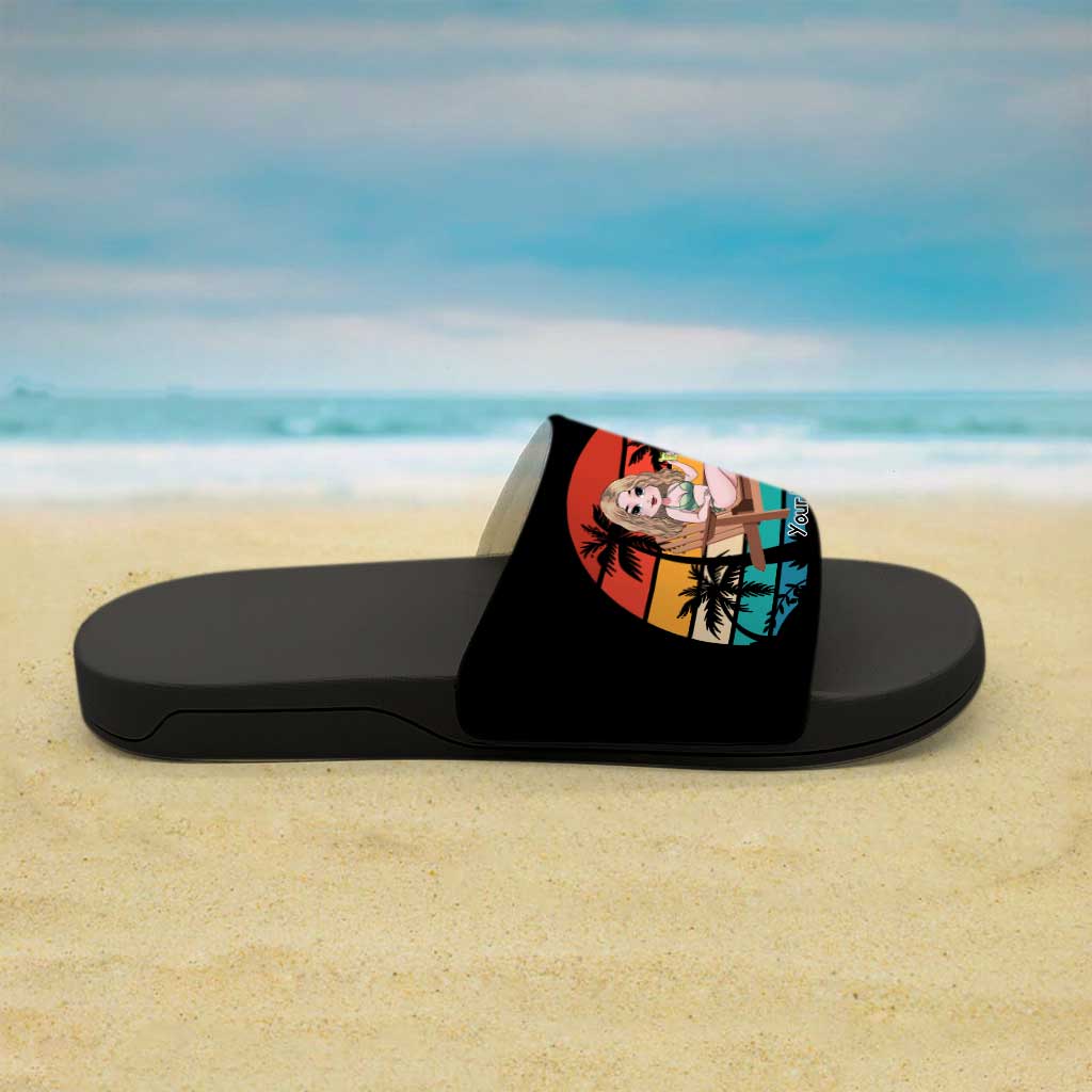 Life Is Better At The Beach - Personalized Sea Lover Slide Sandals