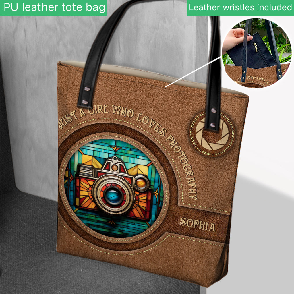 Just A Girl Who Loves Photography - Personalized Photography Tote Bag