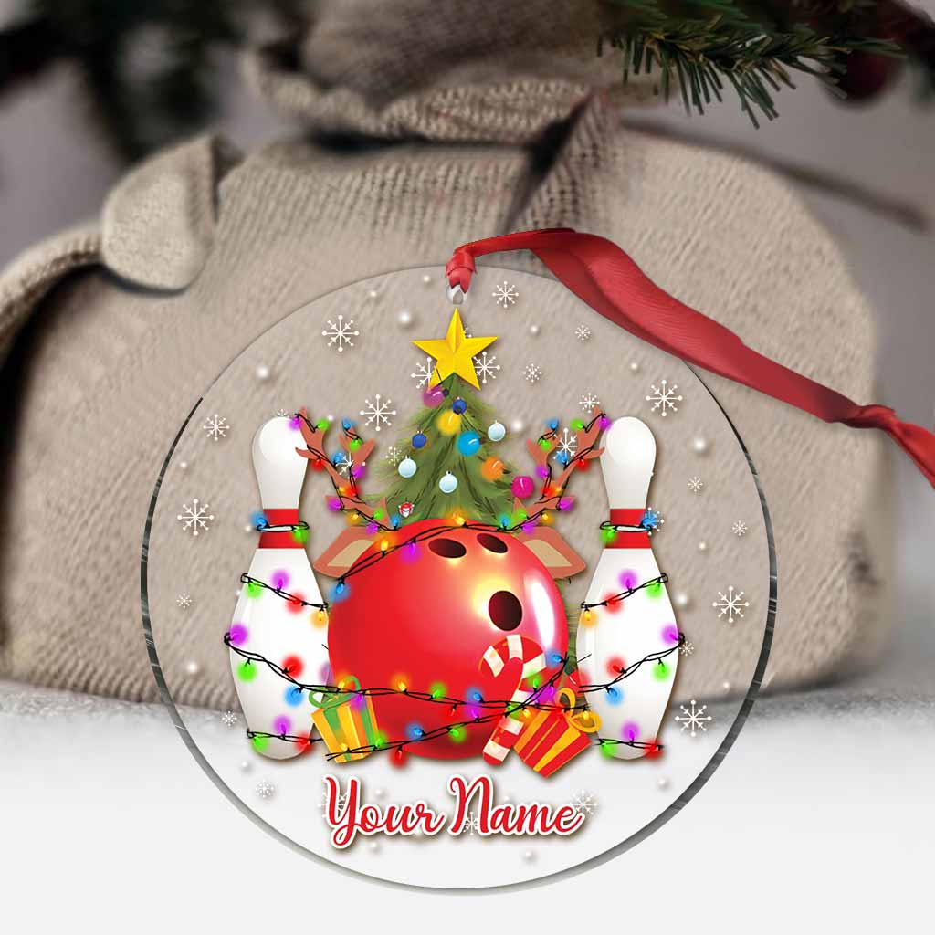 Christmas Bowling - Personalized Ornament