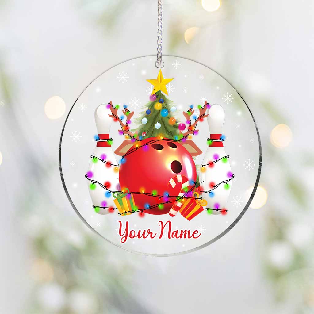 Christmas Bowling - Personalized Ornament