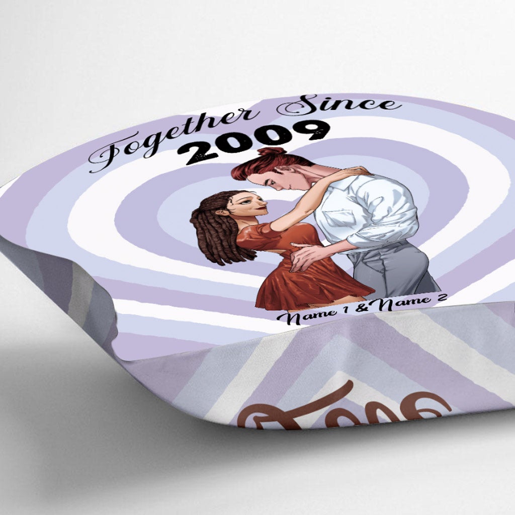 Together Since - Personalized Couple Throw Pillow