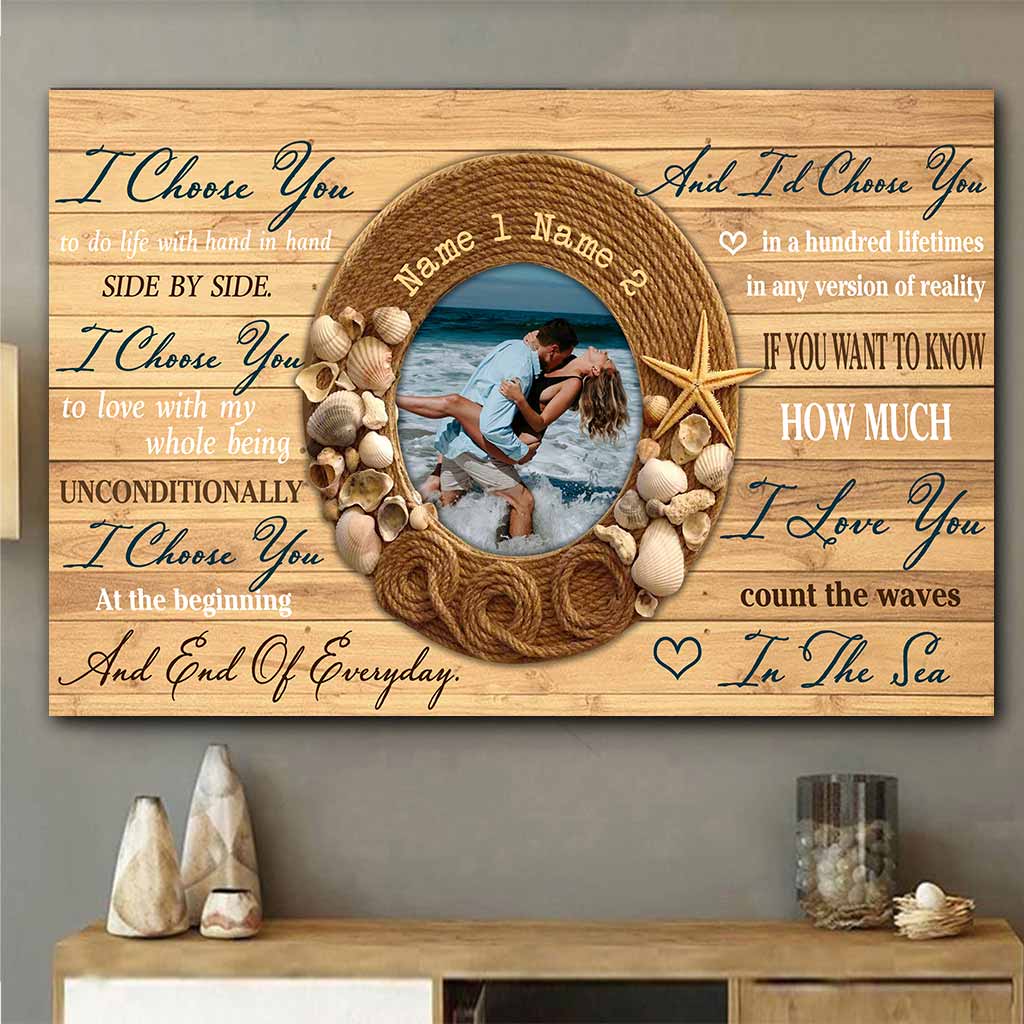 Count The Waves In The Sea - Personalized Couple Poster