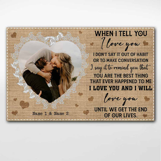 Until We Get The End Of Our Lives - Personalized Couple Poster