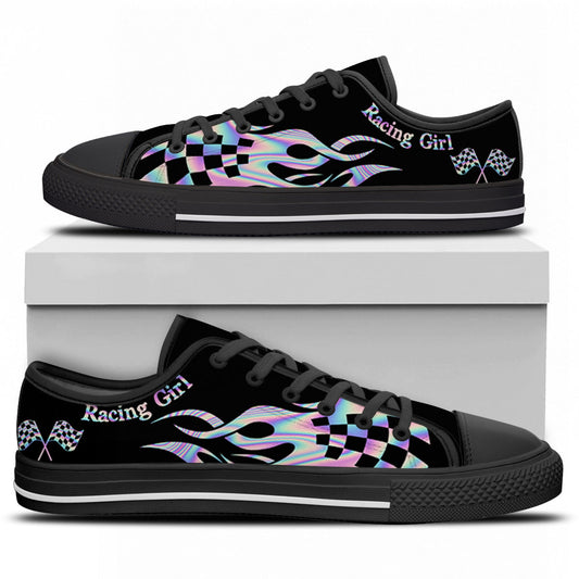 Racing Girls Flame Low Top Shoes